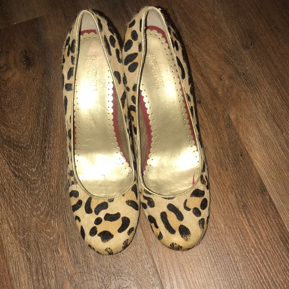 Kenneth Cole Reaction leopard heels